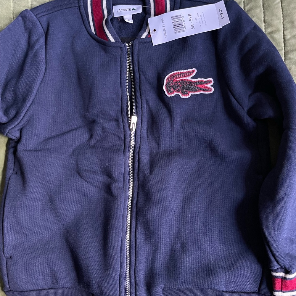 Boys Lacoste Sweater Jacket